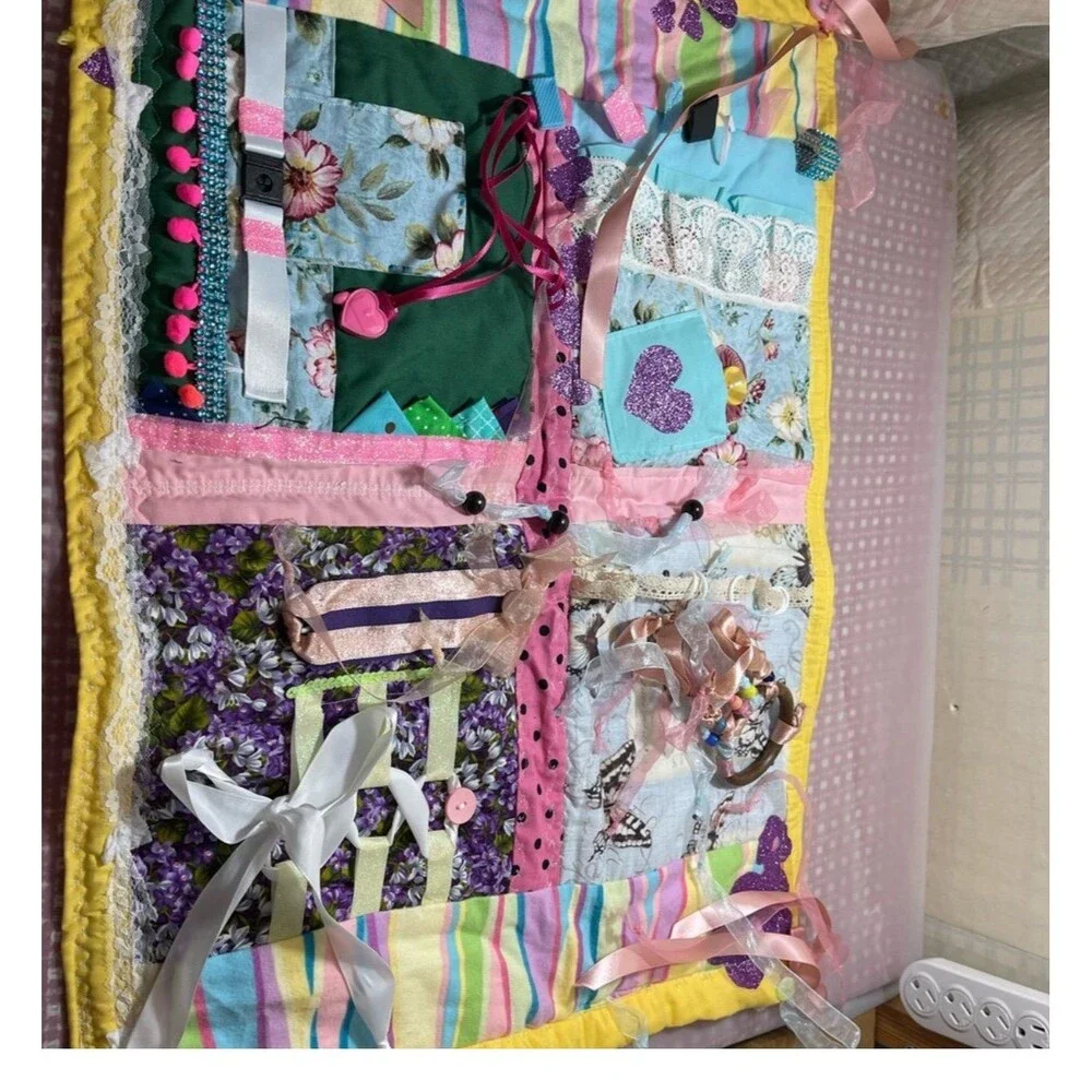 Fidget Quilt!  Pastel colors/bright and cheerful